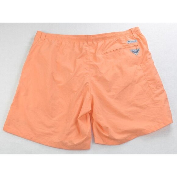 Columbia Backcast III Water Men's Short Size Orange Glow PFG UPF50 - Picture 9 of 12